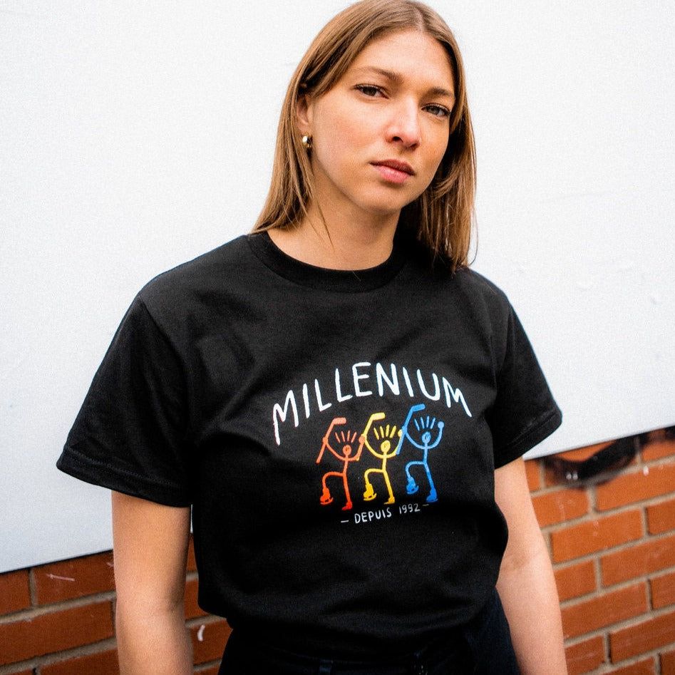 Vendou - T-Shirt Noir MILLÉNIUM
